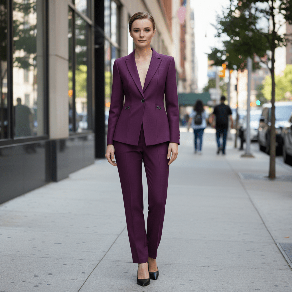 Tailored Blazer & Straight Trouser Co-Ord Set