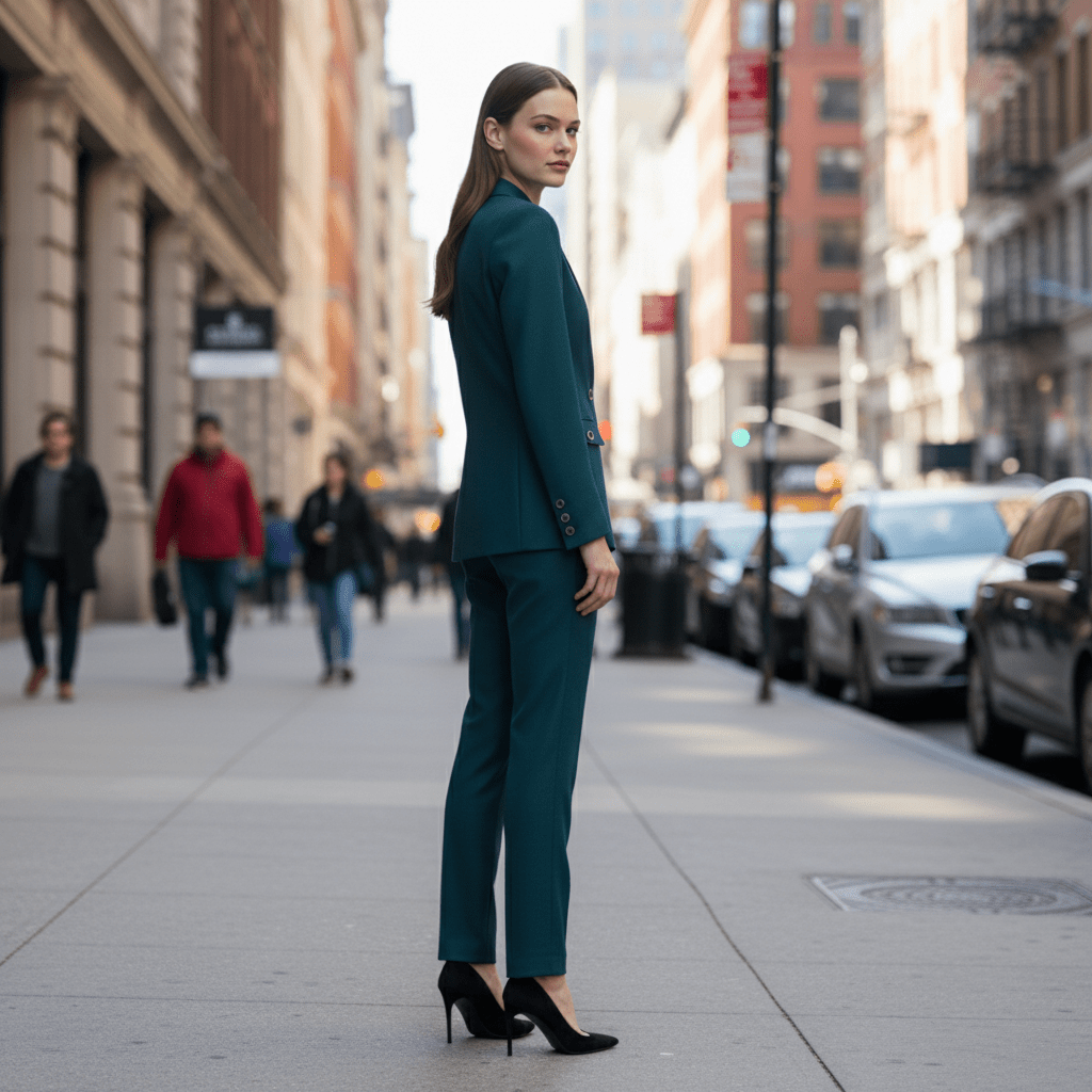 Tailored Blazer & Straight Trouser Co-Ord Set