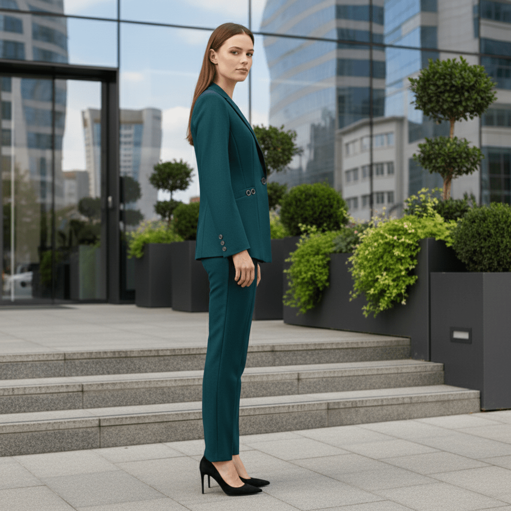 Tailored Blazer & Straight Trouser Co-Ord Set