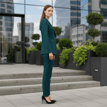Tailored Blazer & Straight Trouser Co-Ord Set