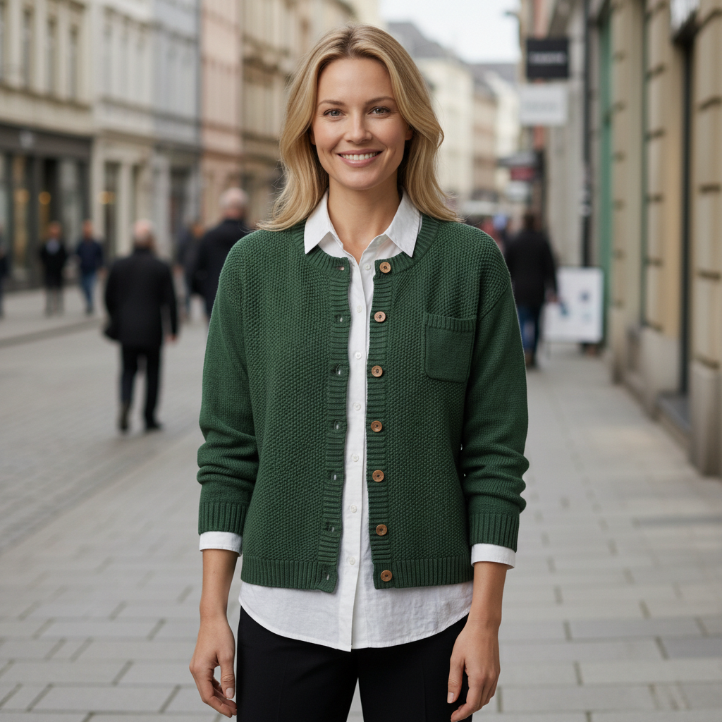 Strickjacke mit Knopfleiste