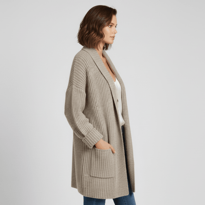 Long Sleeves Open-Front Cardigan