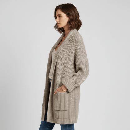Long Sleeves Open-Front Cardigan
