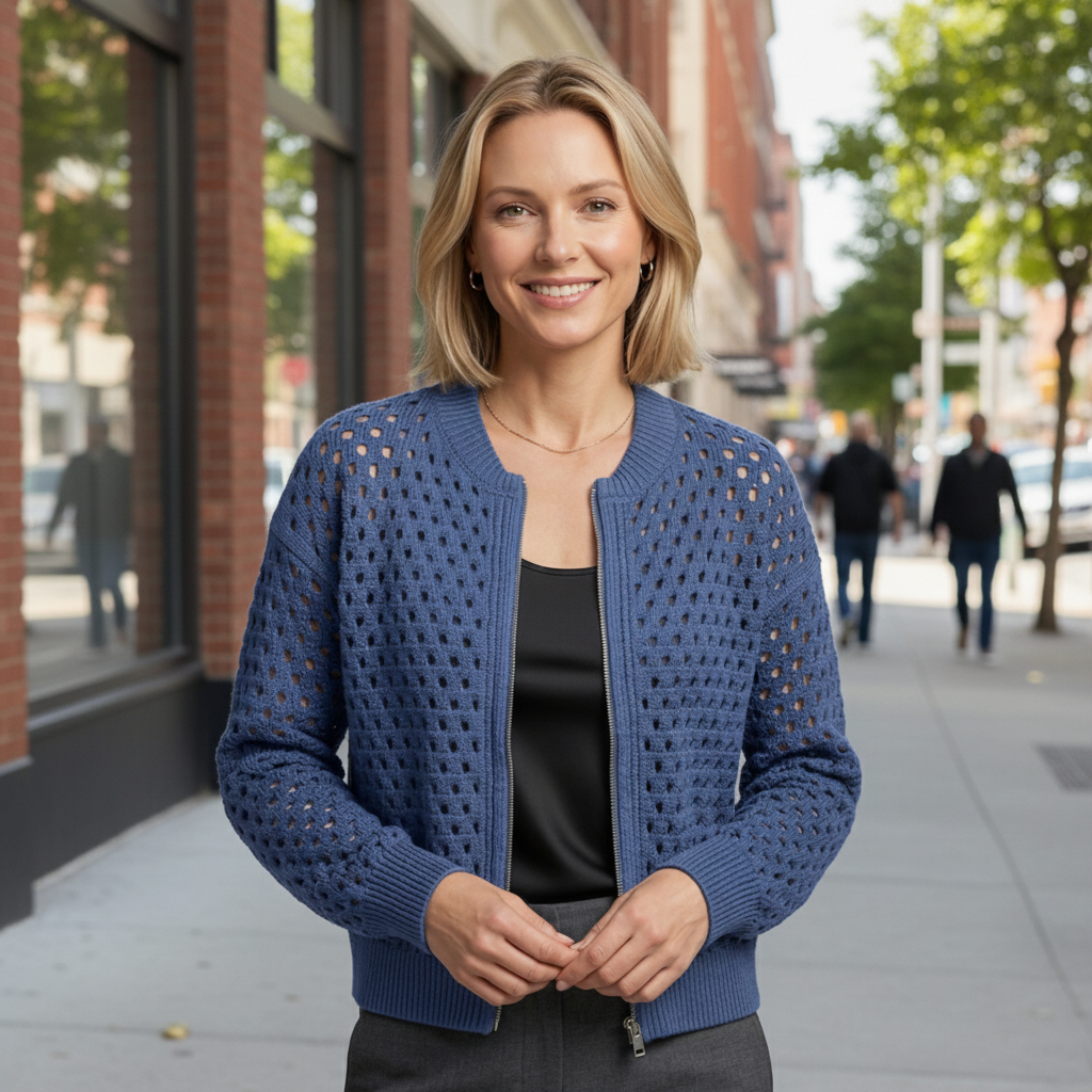 Cut-Out Surface Cardigan