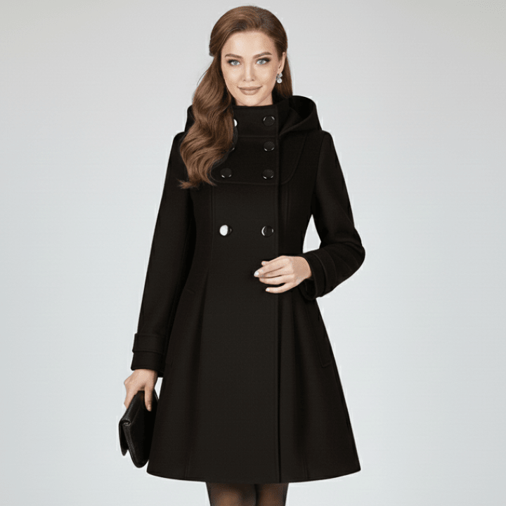 Hooded Button-Front Parka