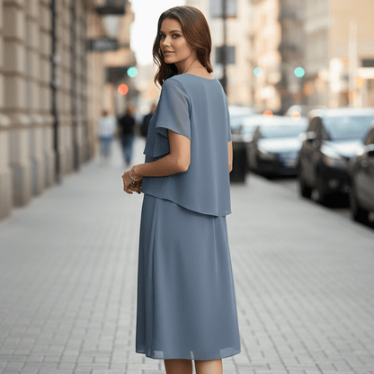 Layered Front Everyday Dress