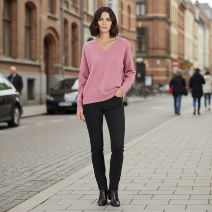 Pullover mit V-Ausschnitt für den Alltag