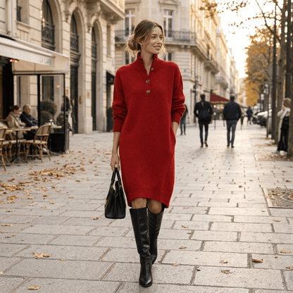 Long Sleeves Midi Dress