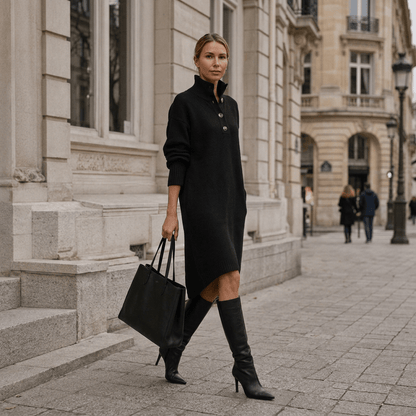 Long Sleeves Midi Dress