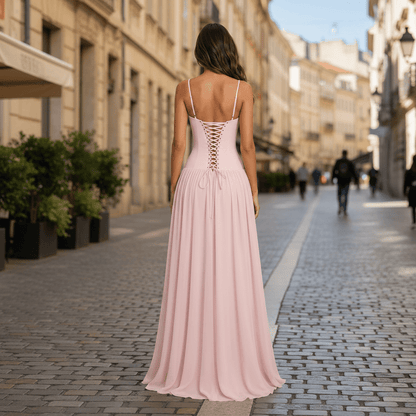 Strapless Corset Maxi Dress