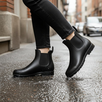 Knöchelhohe Stiefel für Regentage