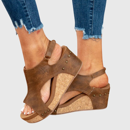 Orthopedic Wedge Buckle Sandals