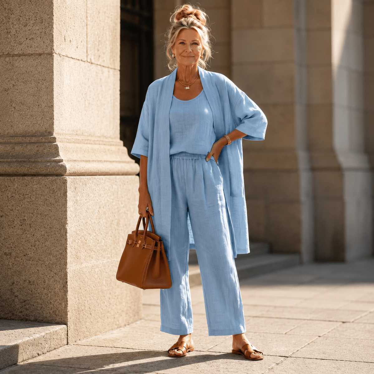 Three Piece Relaxed Pant Set