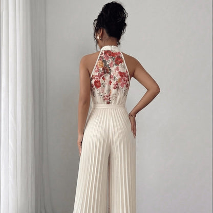 Beach Vacation Wide Leg Jumpsuits