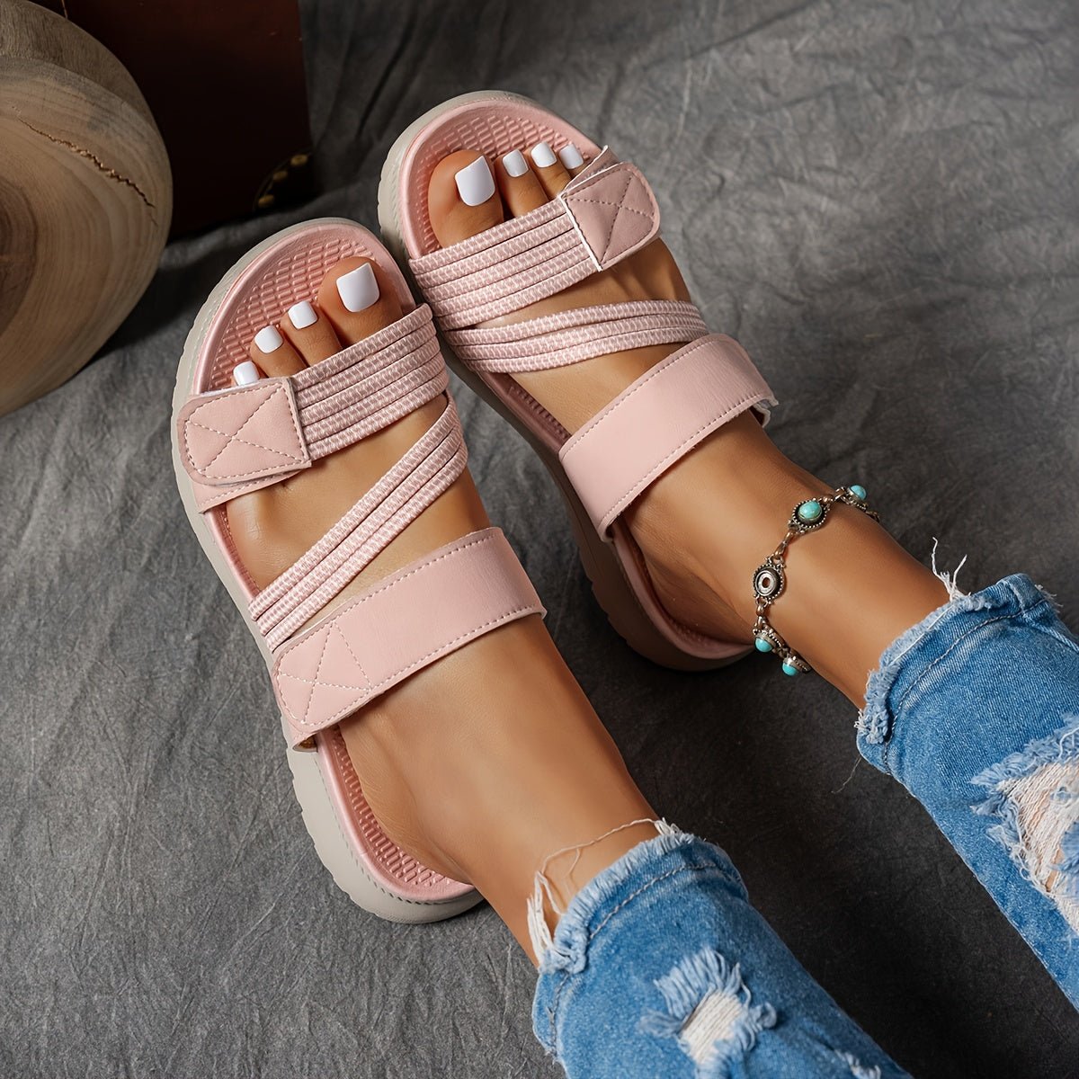 Elastic Strap Comfort Walking Sandals