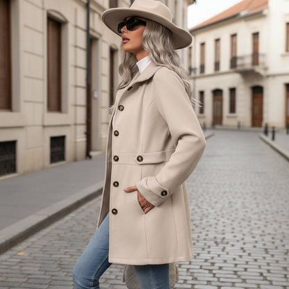 Parka con cinturón para otoño