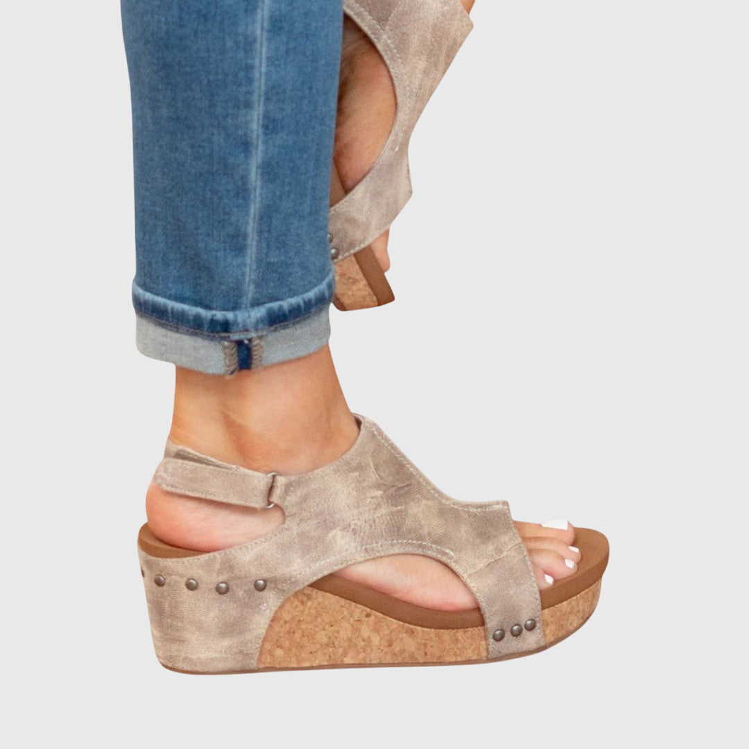 Orthopedic Wedge Buckle Sandals