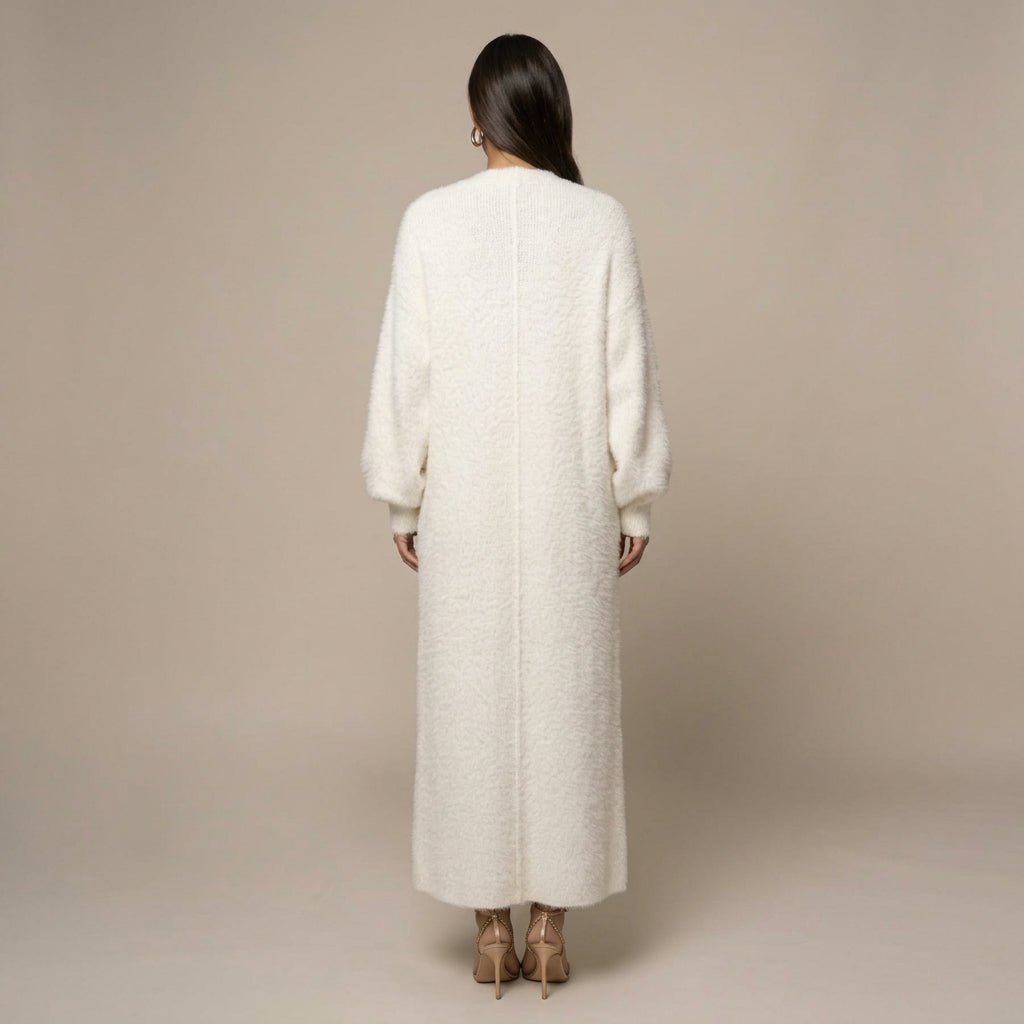 Lyra | Women's Winter Faux Fur Maxi Cardigan