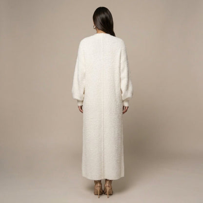 Lyra | Women's Winter Faux Fur Maxi Cardigan