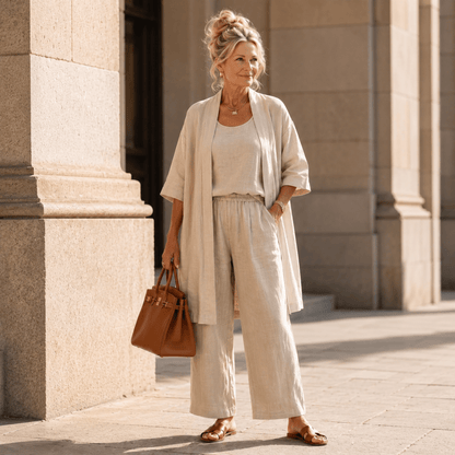 Three Piece Relaxed Pant Set