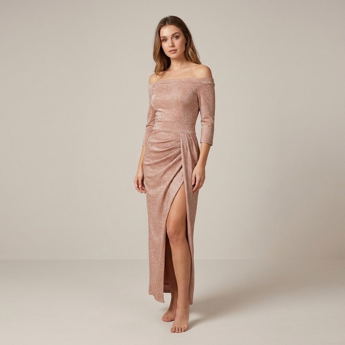 Faye | Damen-Abendkleid in Maxilänge mit Neckholder