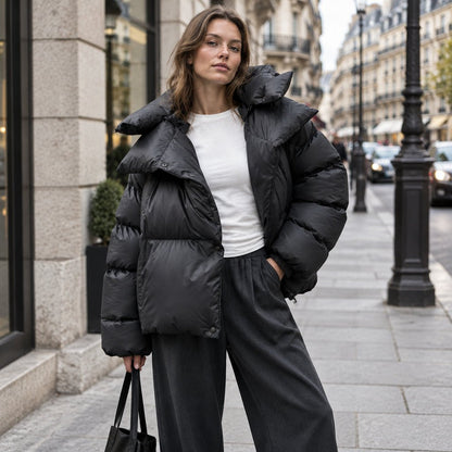 Oversized Hooded Puffer Jacket