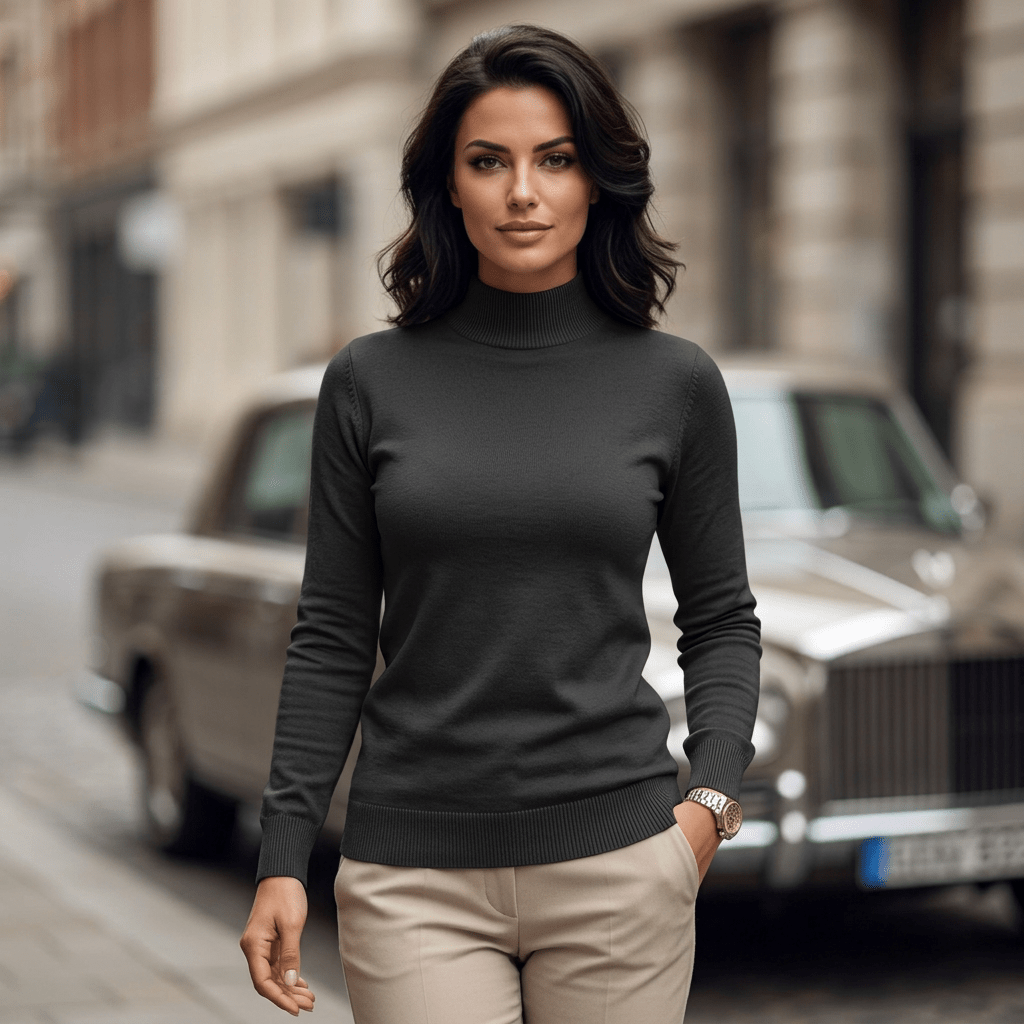 Classic Relaxed Fit Crew Neck Sweater