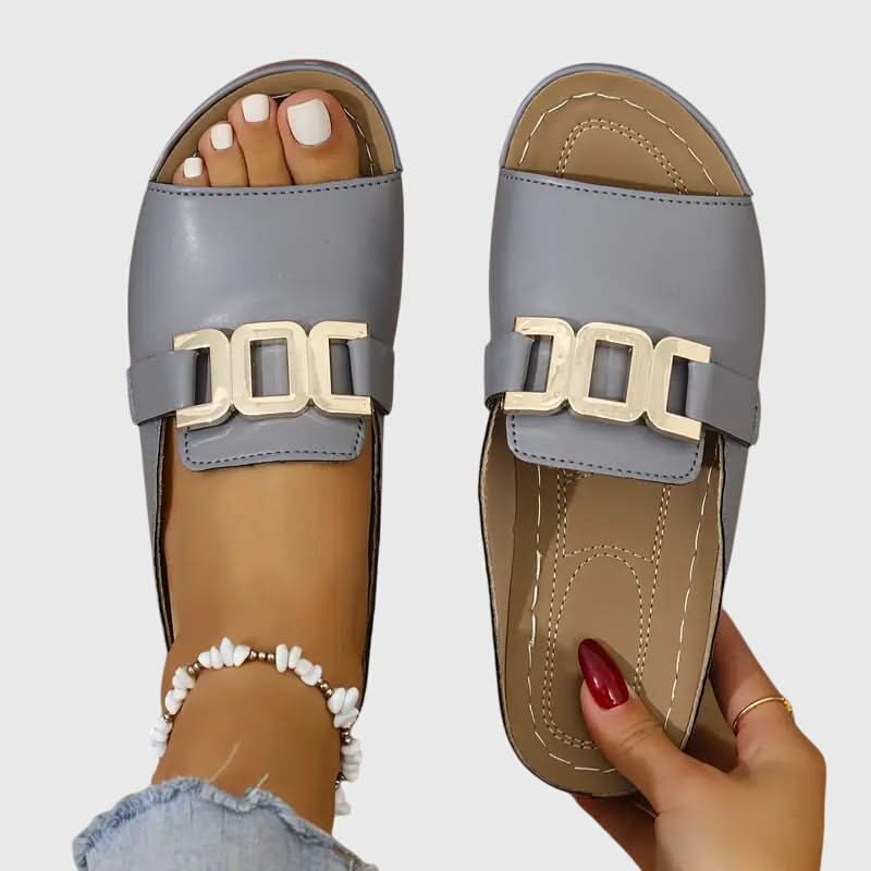 Sandalen mit offener Zehenpartie und Schnalle