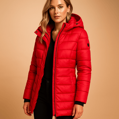 Nova | Women's Winter Mid-Length Hooded Puffer Jacket