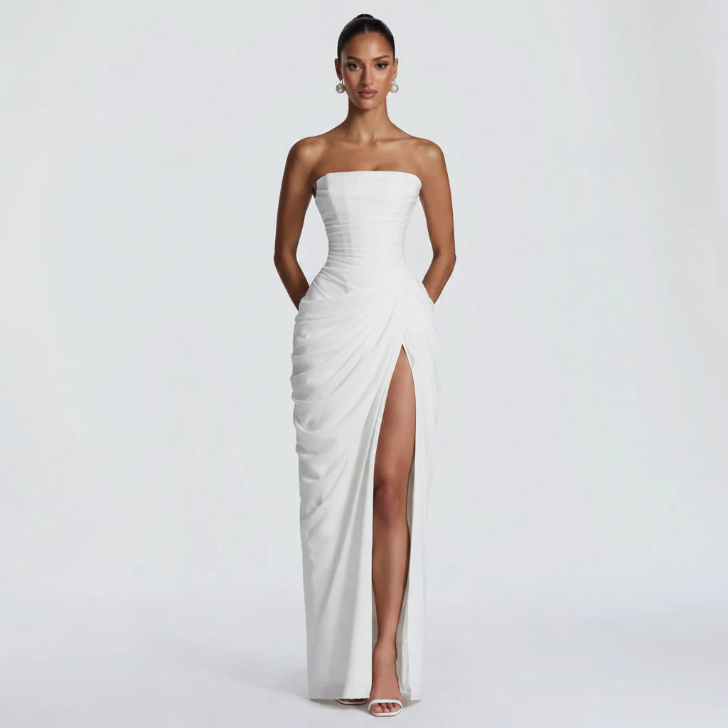Strapless Corset Maxi Dress