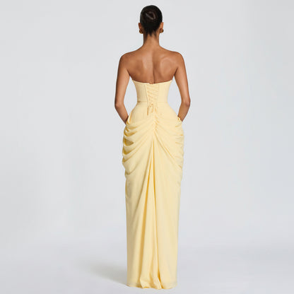 Strapless Corset Maxi Dress