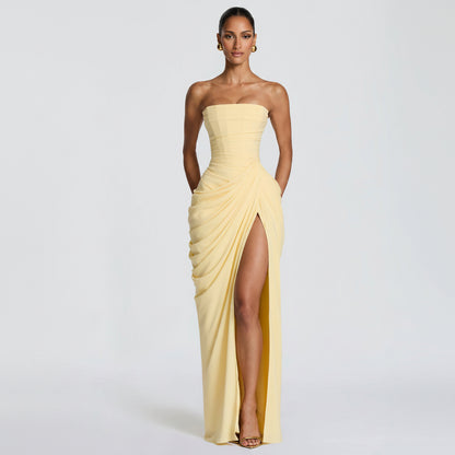 Strapless Corset Maxi Dress