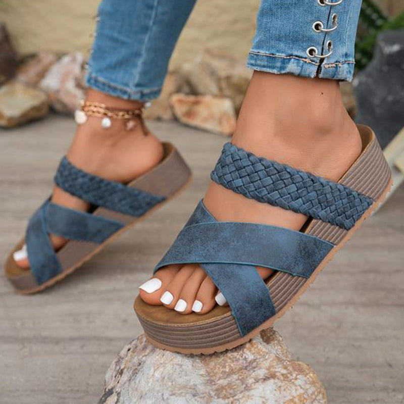 Comfortable Low Wedge Everyday Sandals