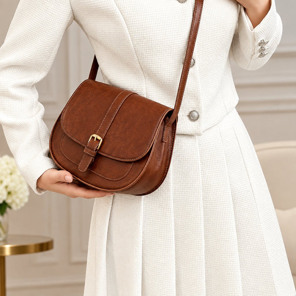 Classic Saddle Crossbody Bag
