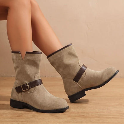 Western-Stiefeletten mit Schnalle