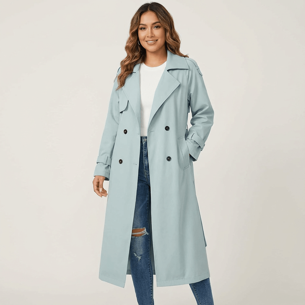 Langer Trenchcoat für einen stilvollen Alltag