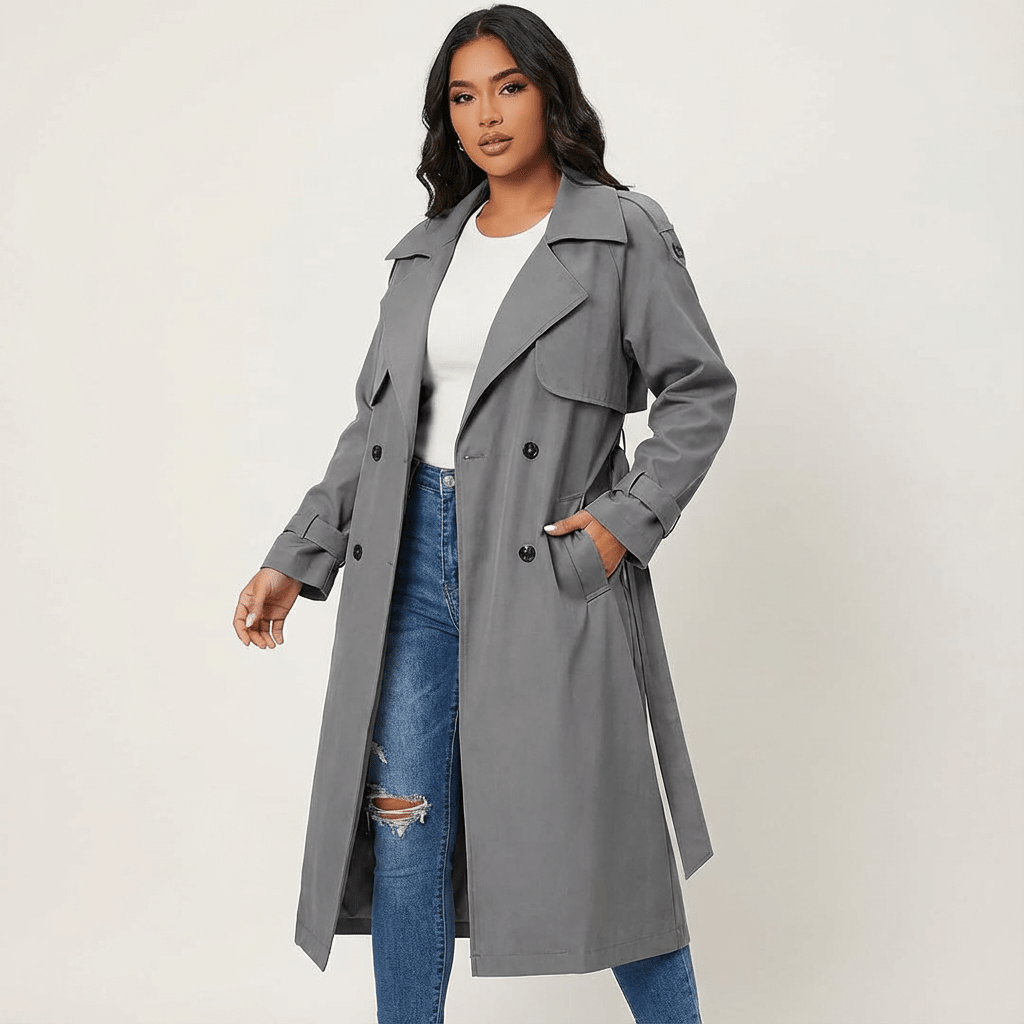 Langer Trenchcoat für einen stilvollen Alltag