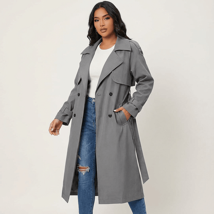 Langer Trenchcoat für einen stilvollen Alltag
