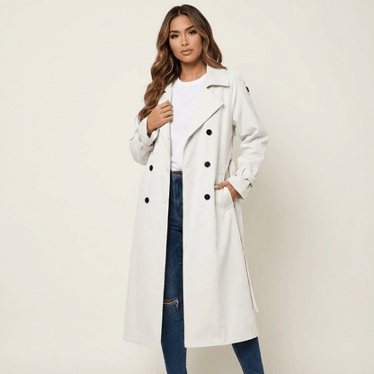 Langer Trenchcoat für einen stilvollen Alltag