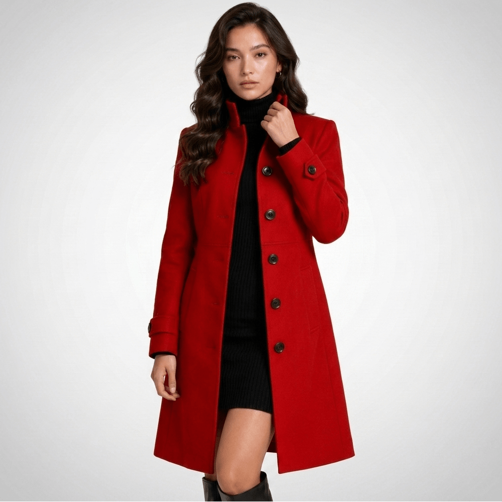 Greer | Women's Winter High-Collar Longline Coat