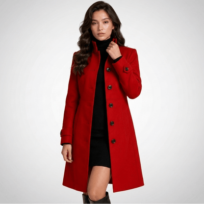 Greer | Women's Winter High-Collar Longline Coat
