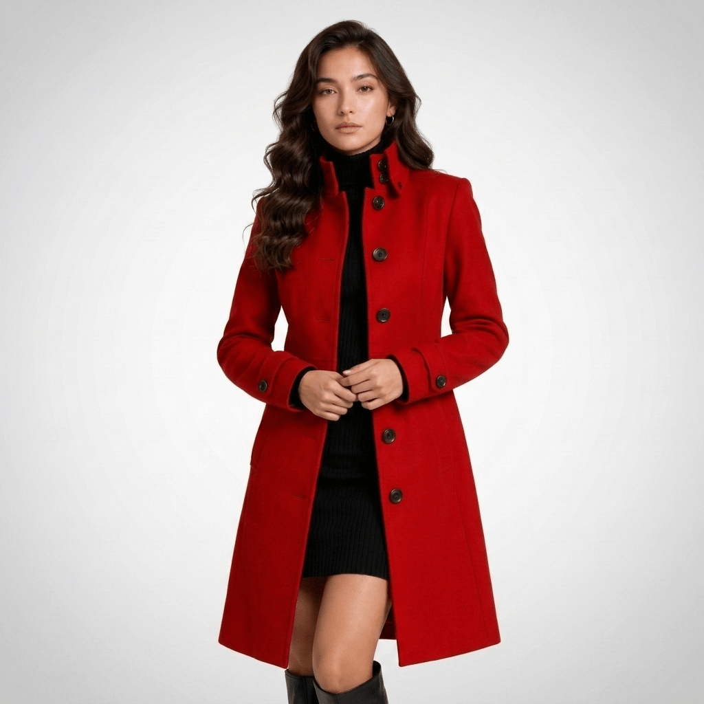 Greer | Women's Winter High-Collar Longline Coat
