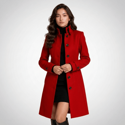Greer | Women's Winter High-Collar Longline Coat