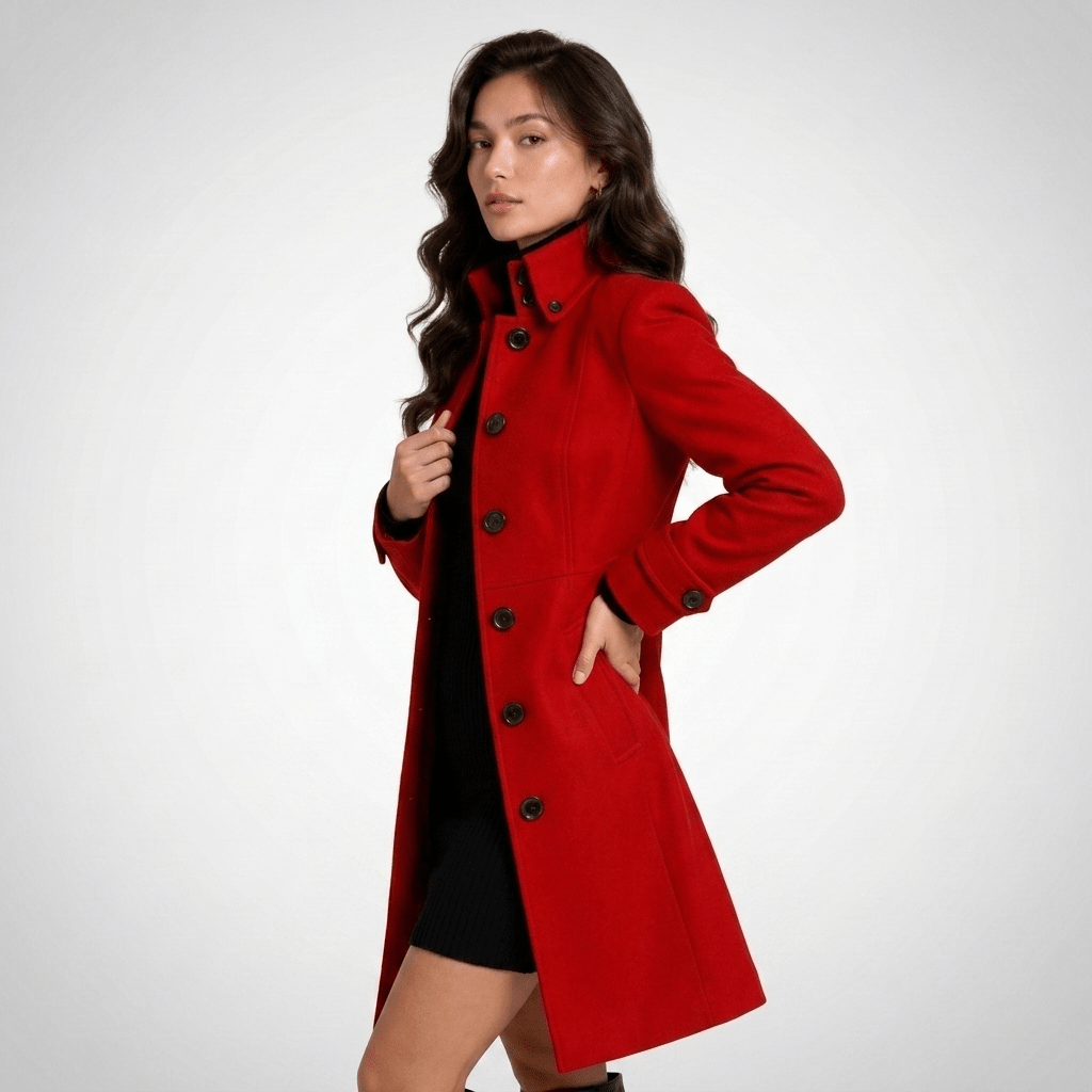 Greer | Women's Winter High-Collar Longline Coat