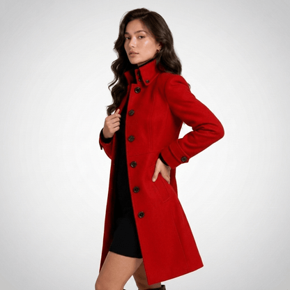 Greer | Women's Winter High-Collar Longline Coat