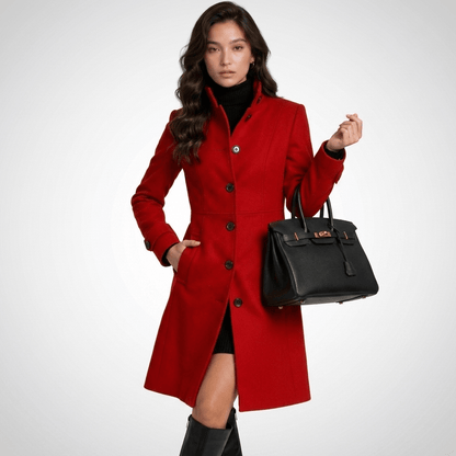 Greer | Women's Winter High-Collar Longline Coat