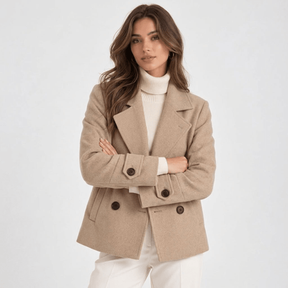 Romy | Women's Double-Breasted Lapel Coat