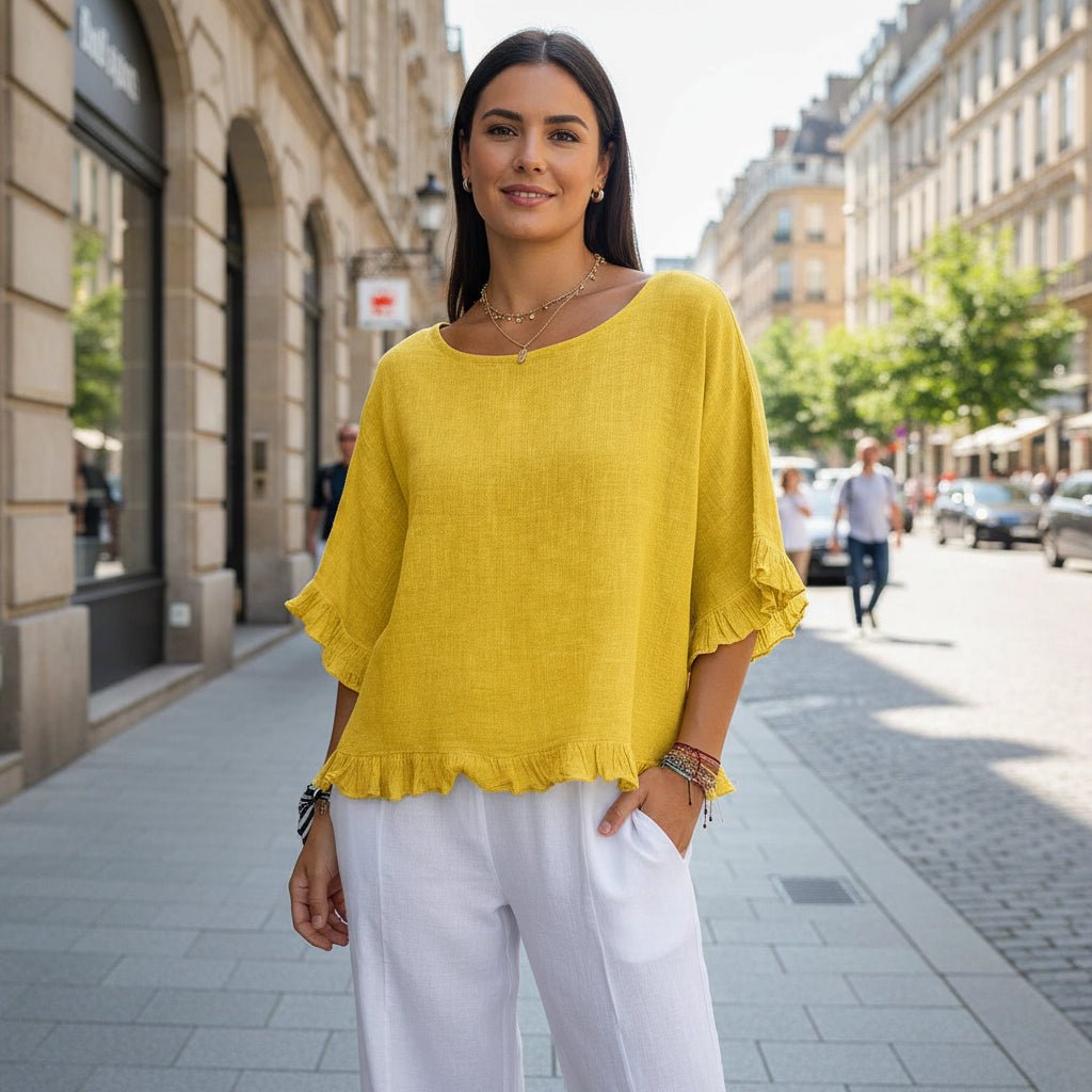 Ruffled Blouse Loose Fit