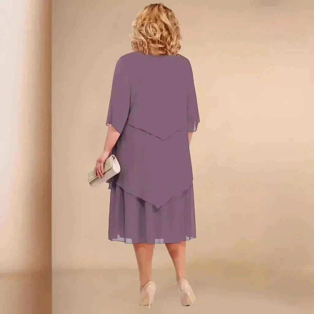 Formelles Midi-Cocktailkleid