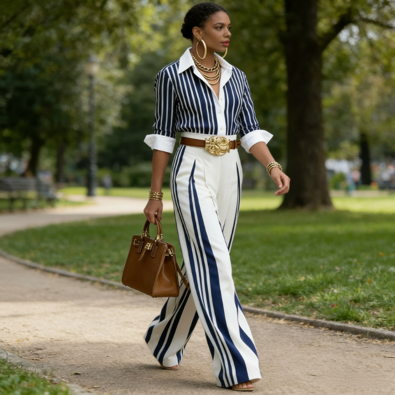 Flattering Coordinated Two Piece Set